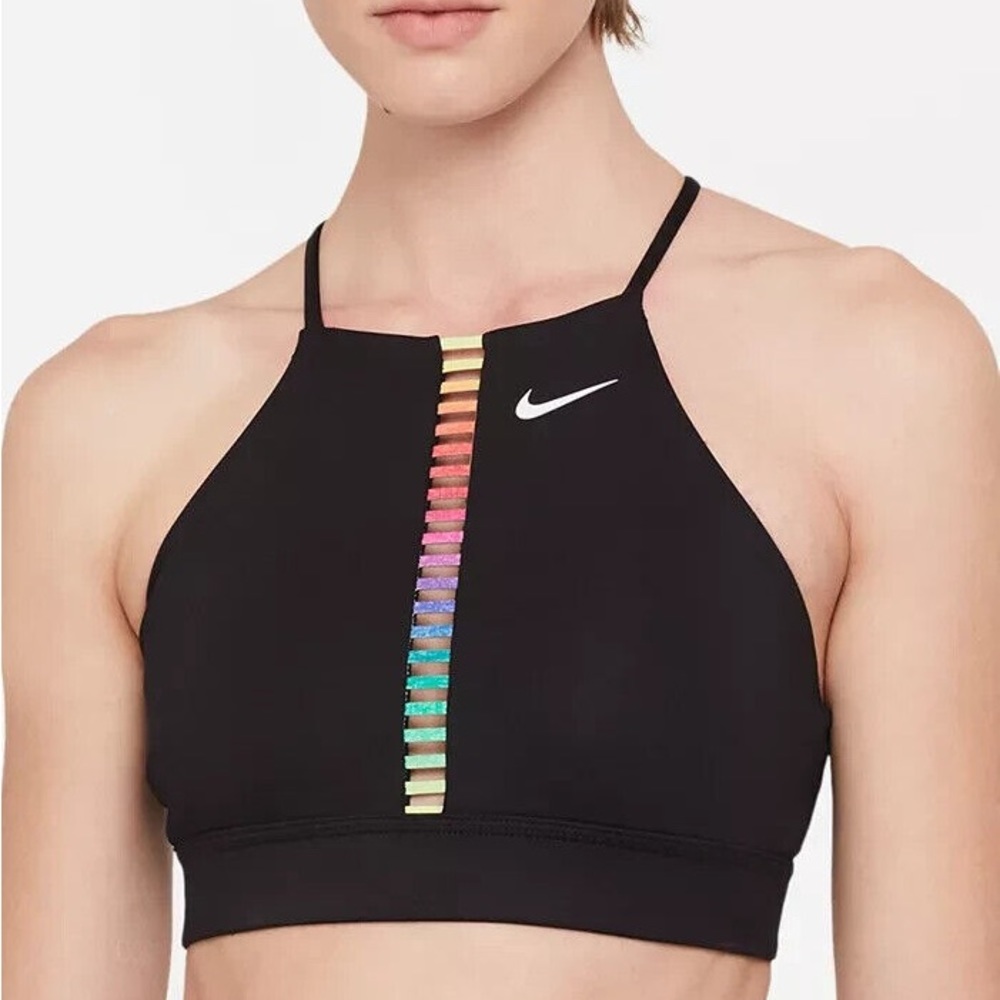 Nike Dri-FIT Indy Rainbow Ladder Sports Bra size M MEDIUM